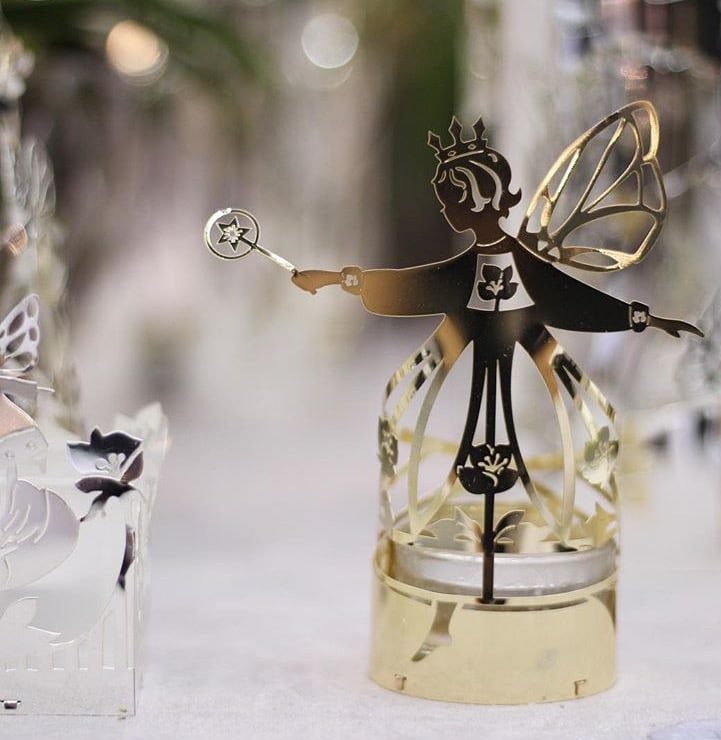 Fairy, Candle Lantern in Gold