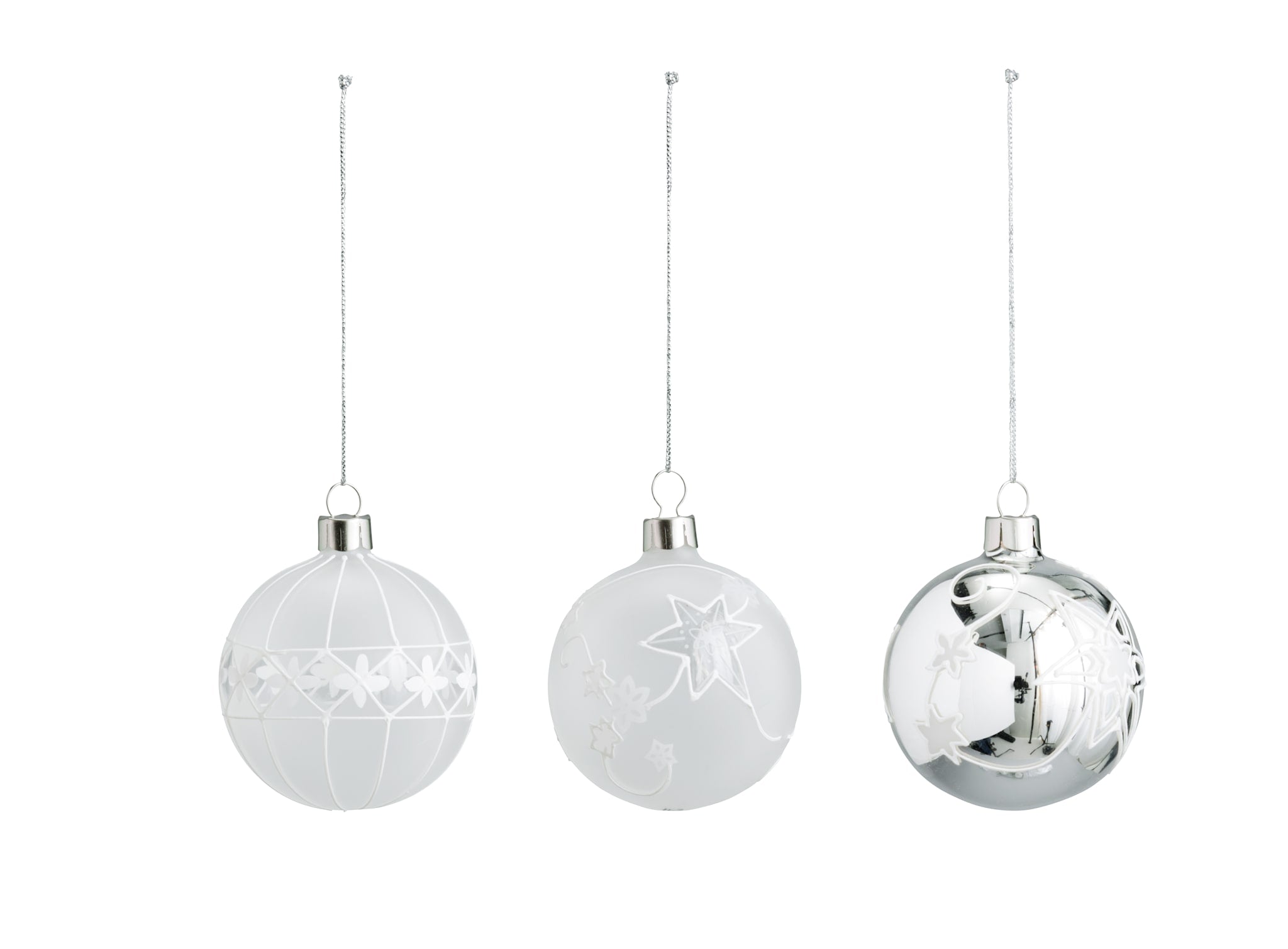 Star glass balls (3 designs)