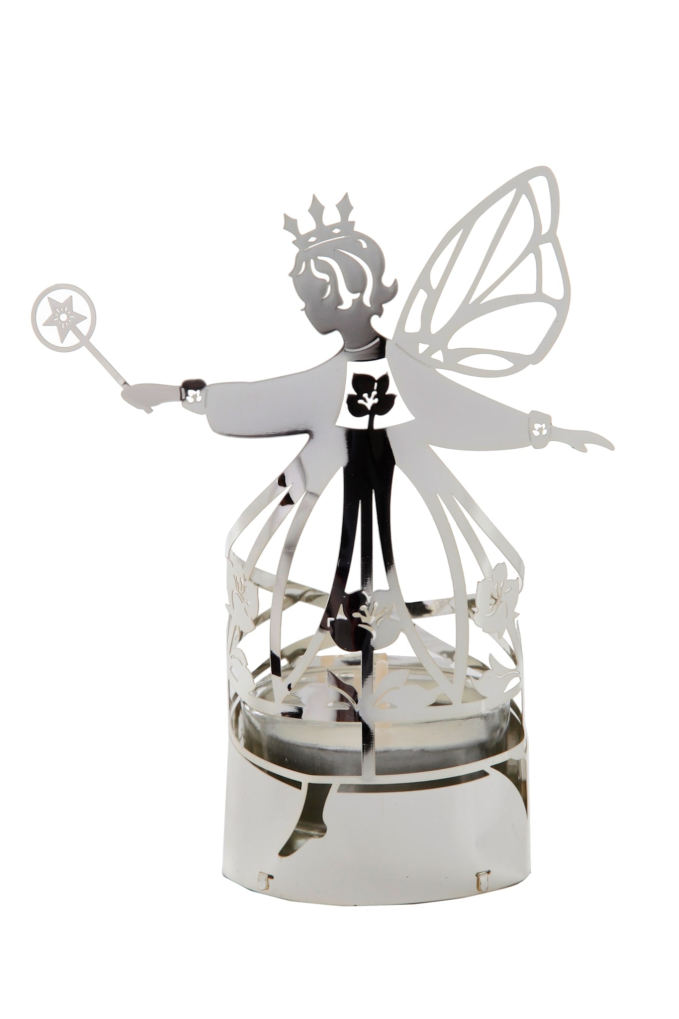 Fairy, candle lantern, Silver
