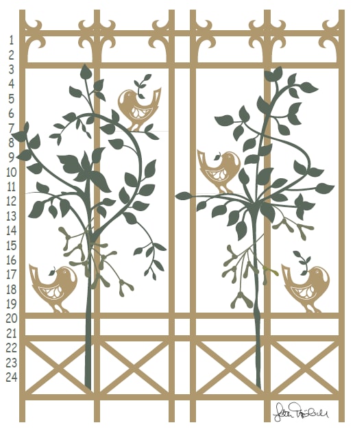 Calendar candles - Orangery & Birds