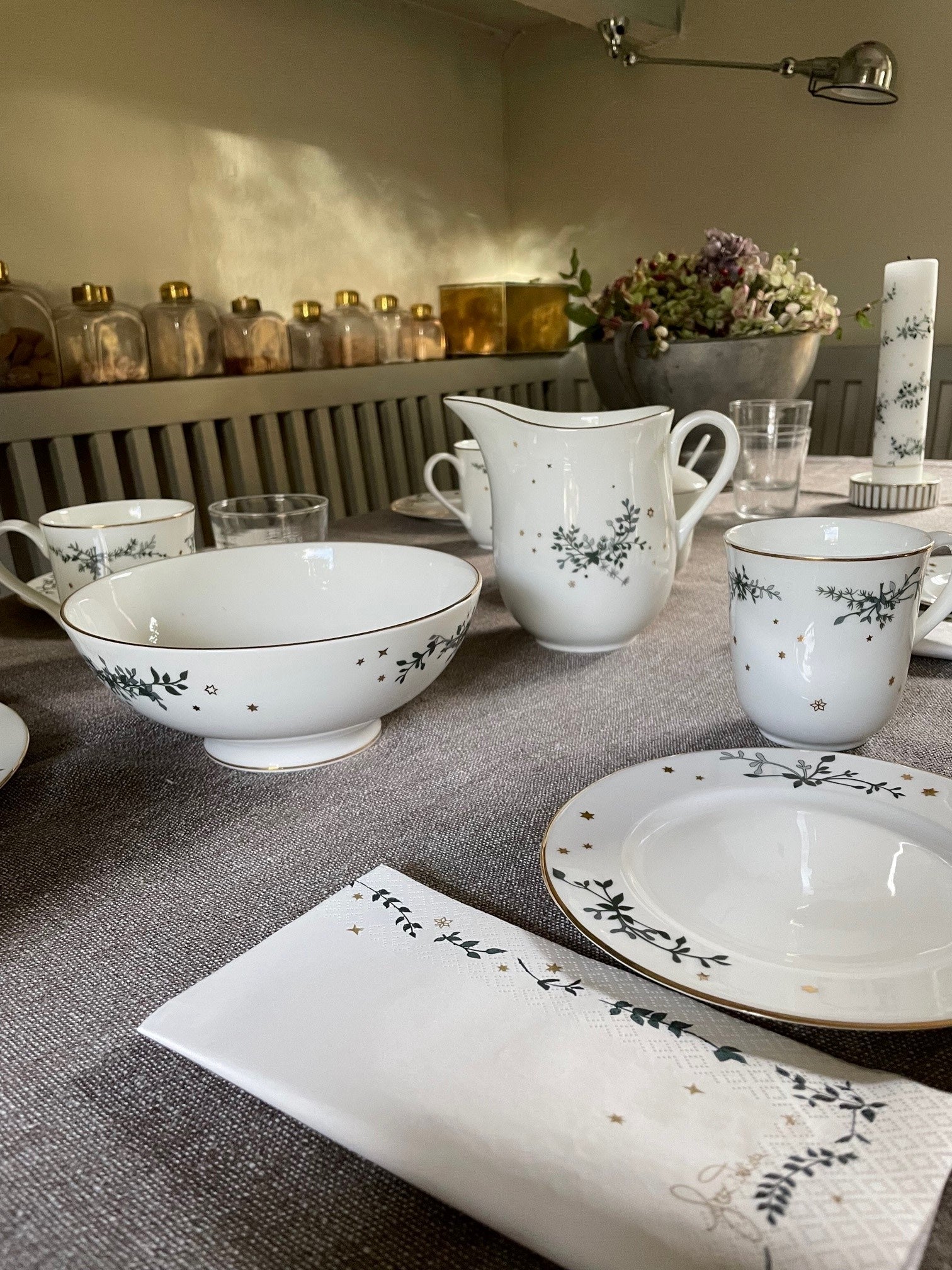 VinterStjerner, Serviet 40x40 cm