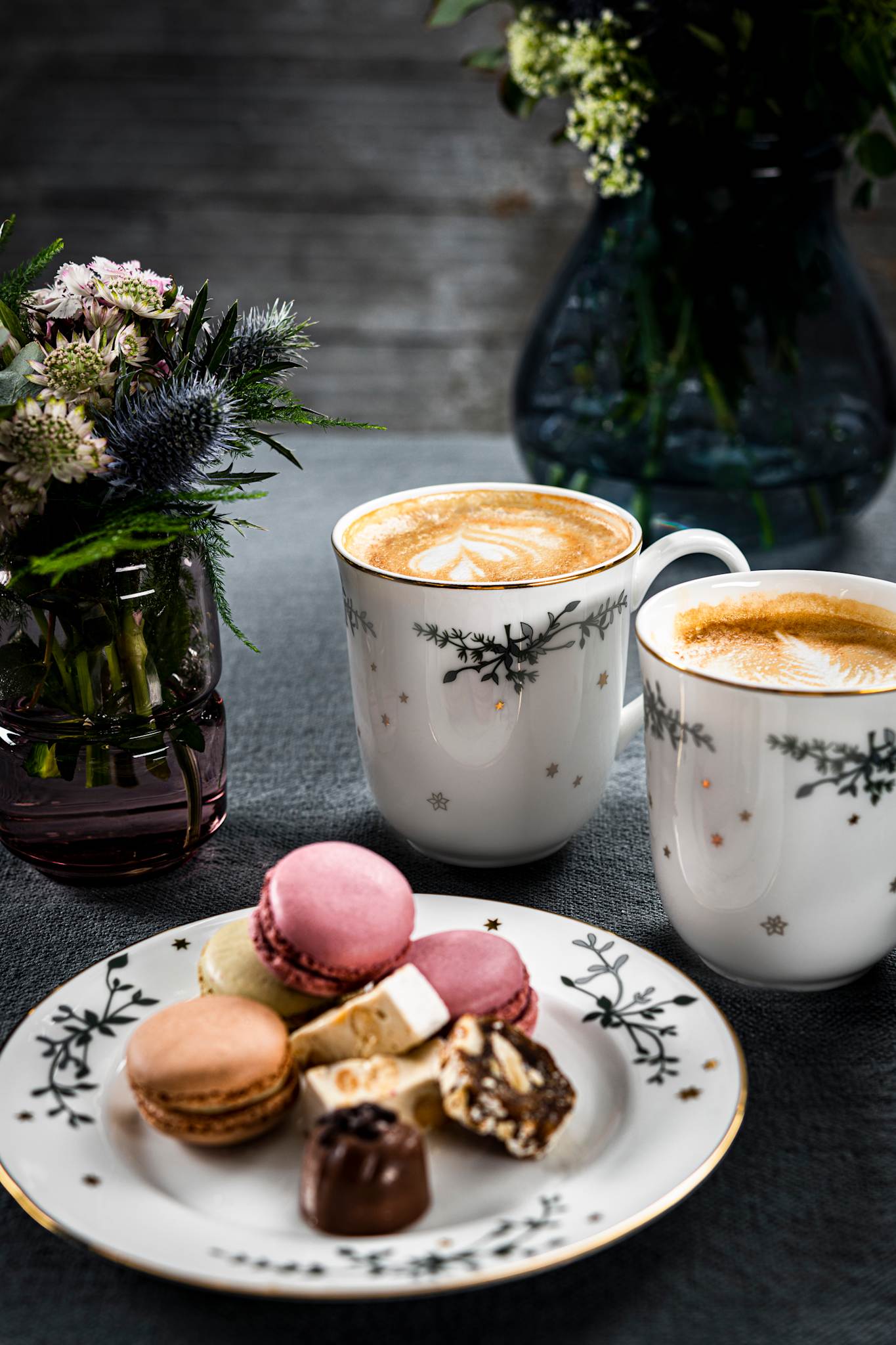 Vinterstjerner, tekrus (2-pak)