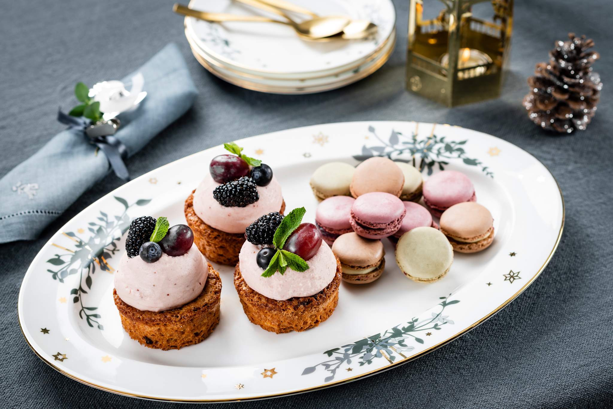 Vinterstjerner, Serveringsfad