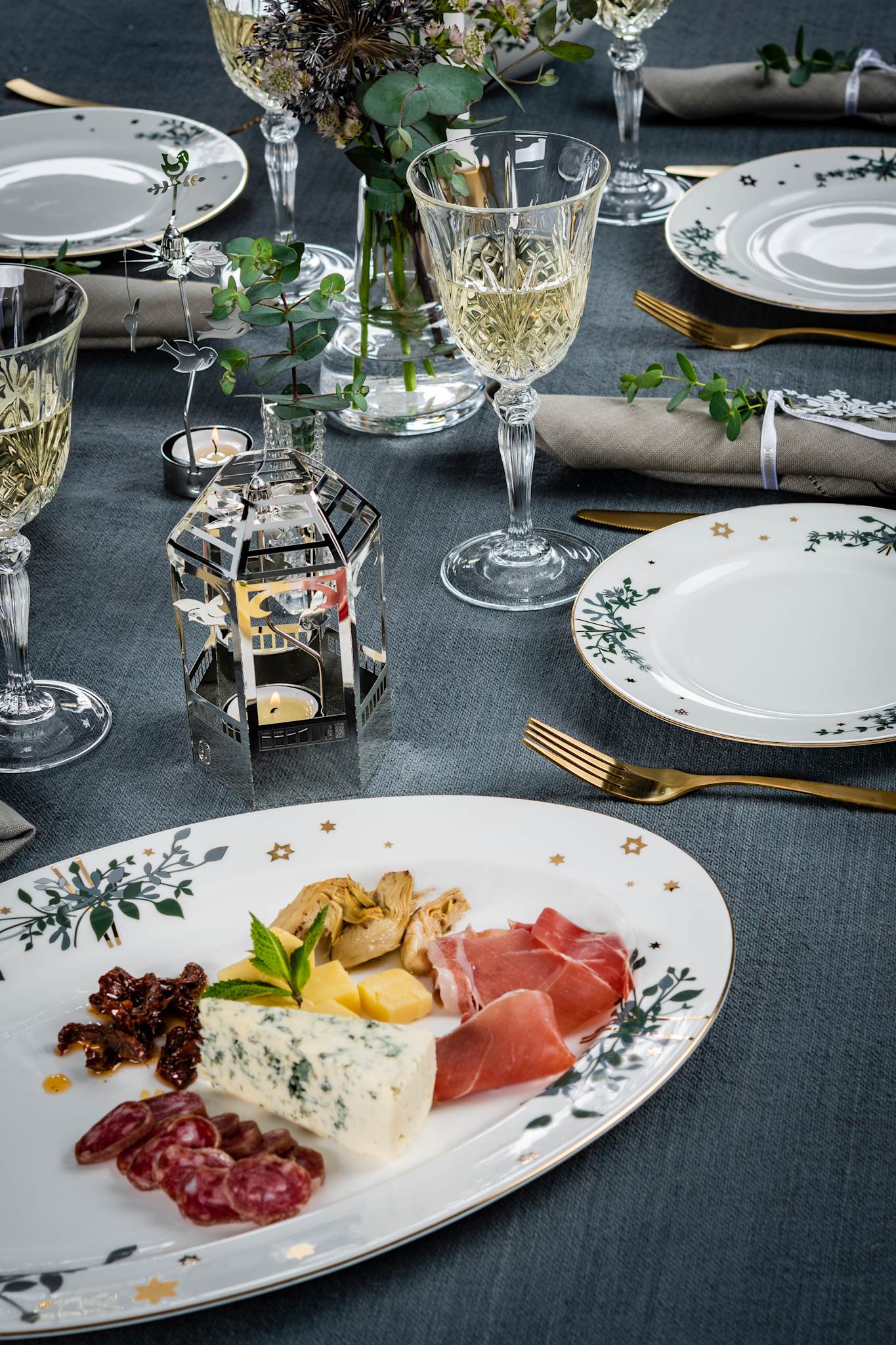 Vinterstjerner, Tallerken, 22 cm