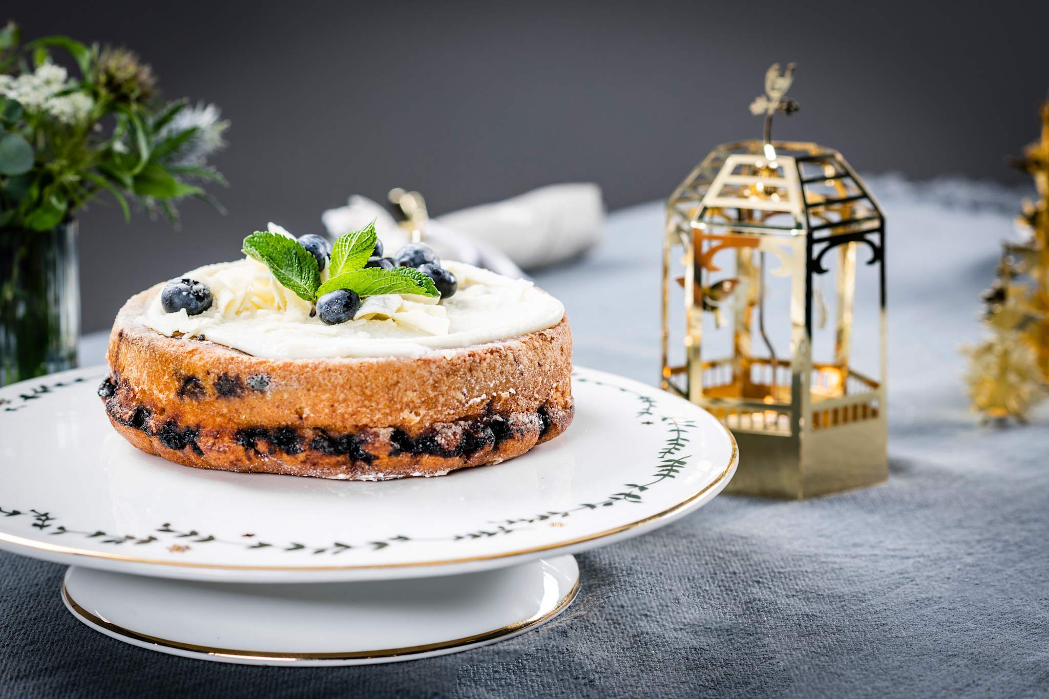 Winter stars, Cake plate