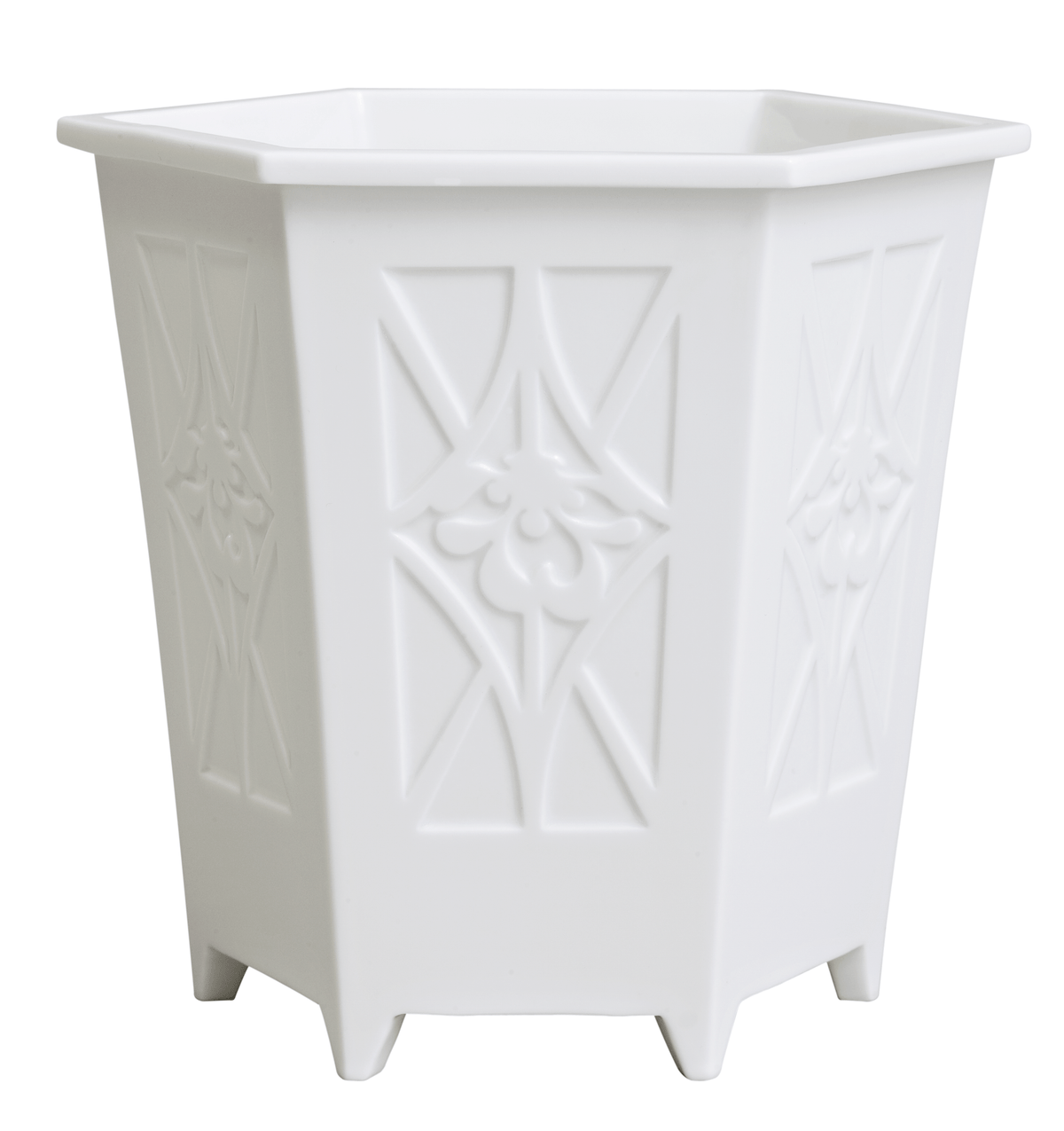 Stor Blomstervase med Relief