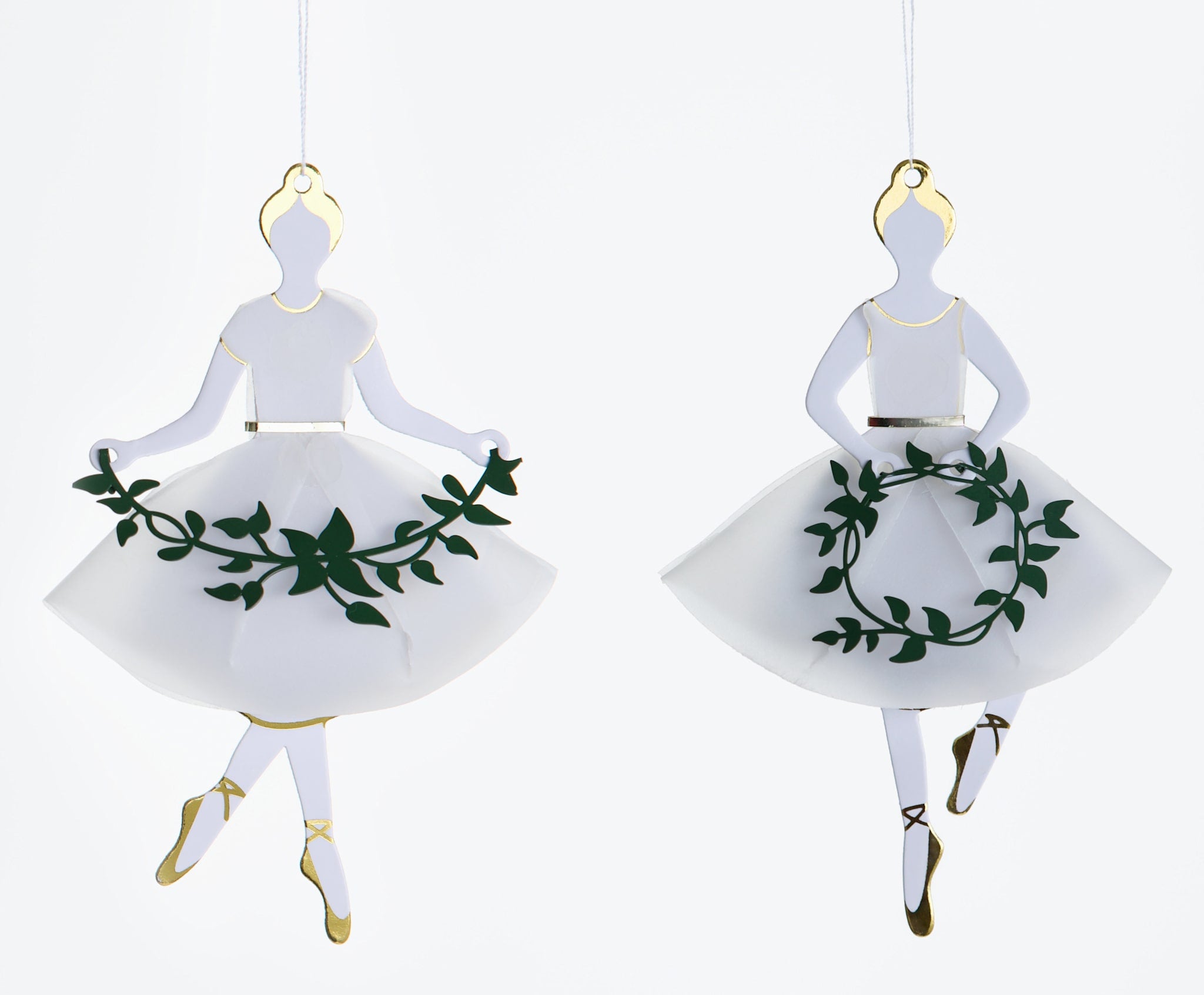 Dansende ballerina, guld (2 designs)