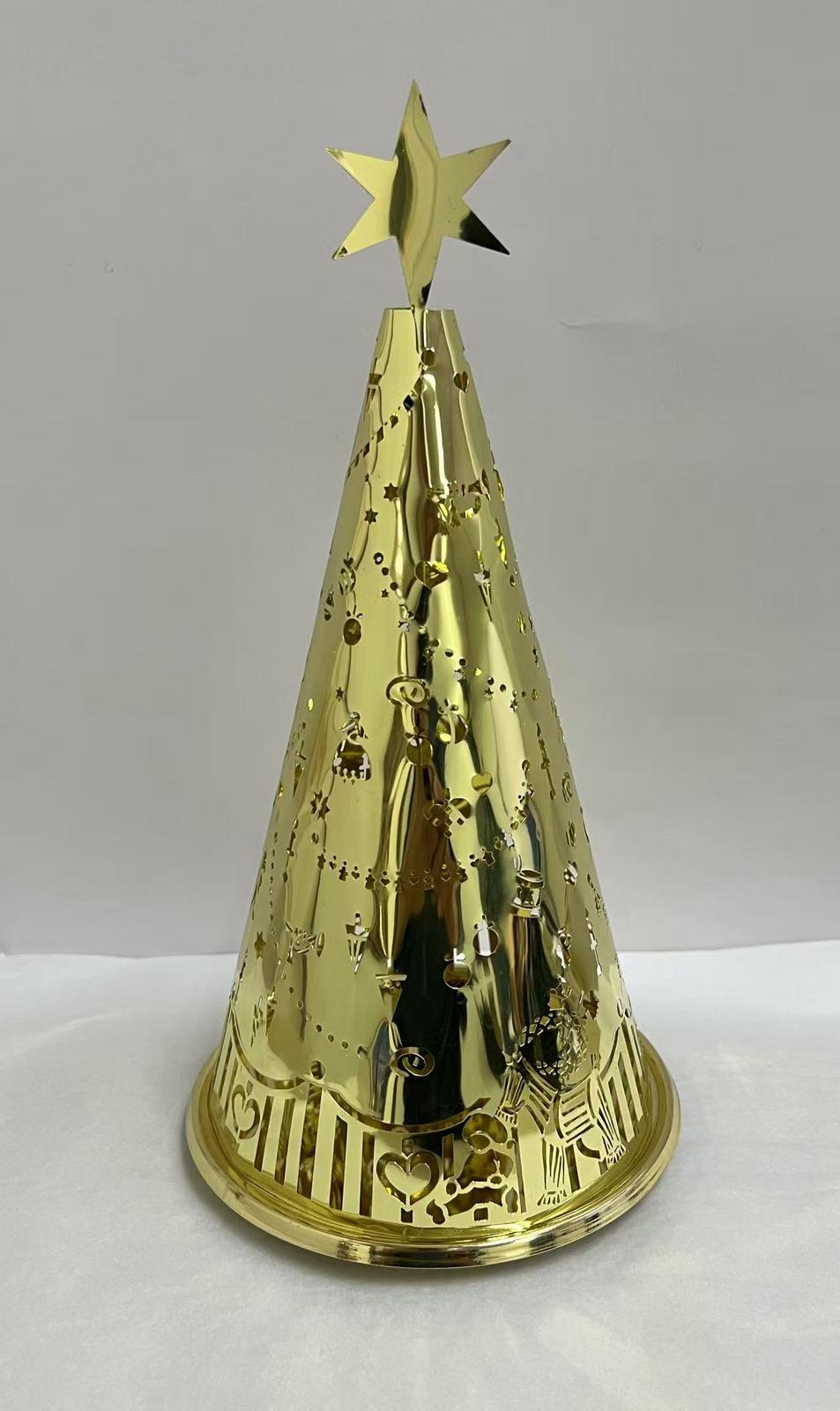 Goldener Weihnachtsbaum (verwenden Sie das goldene Tablett, Artikelnummer 2030)