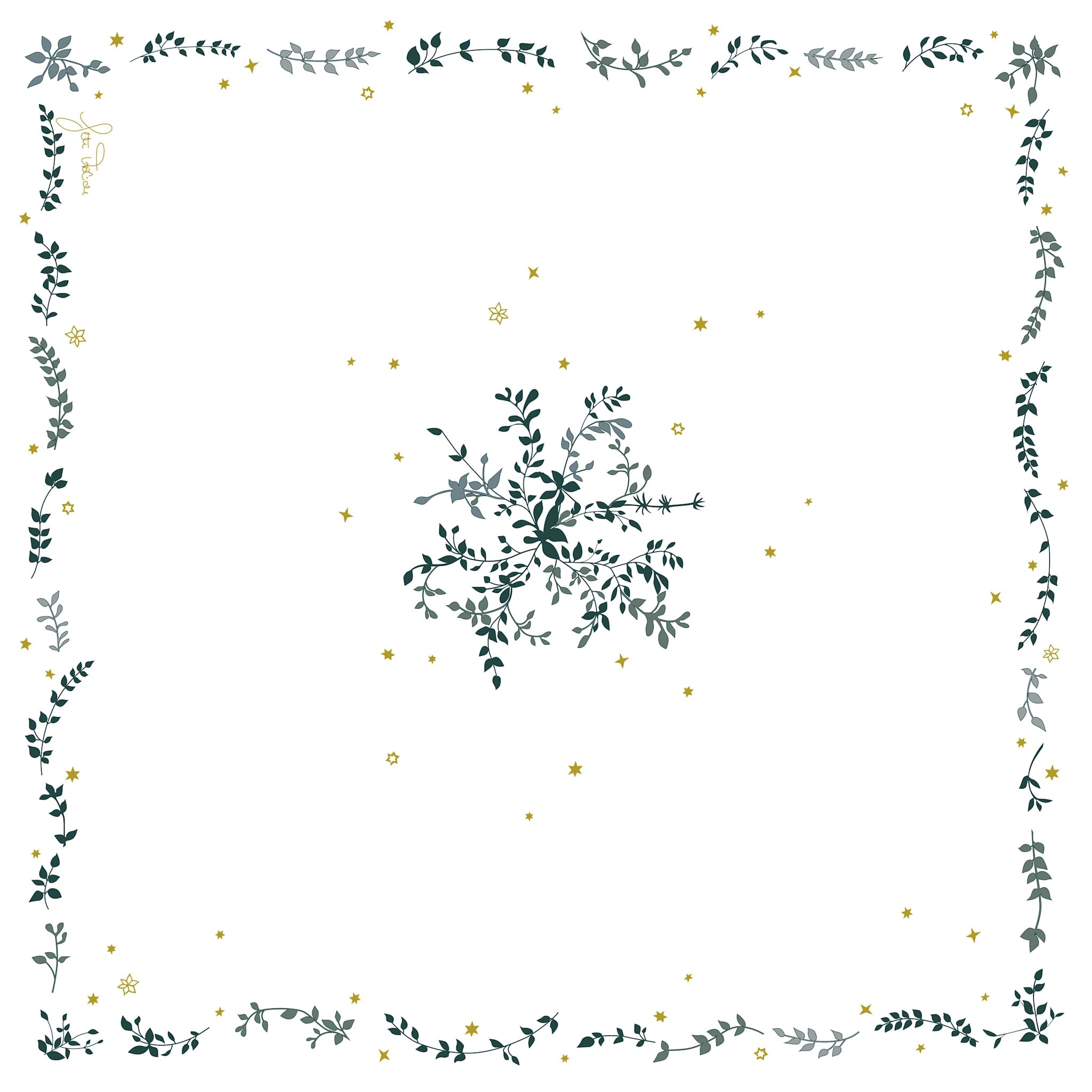 VinterStjerner, Serviet 40x40 cm