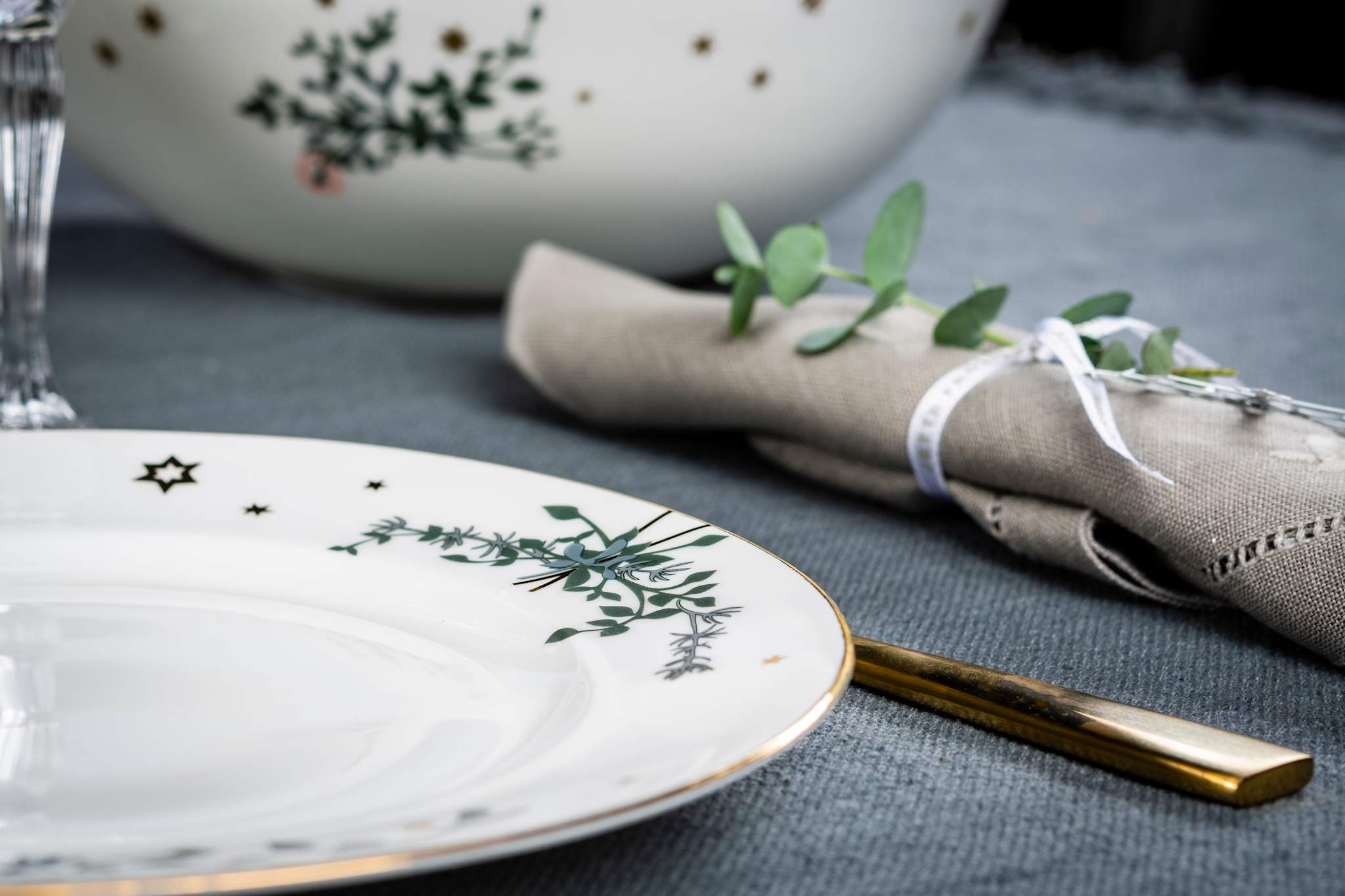 Vinterstjerner, Tallerken, 22 cm