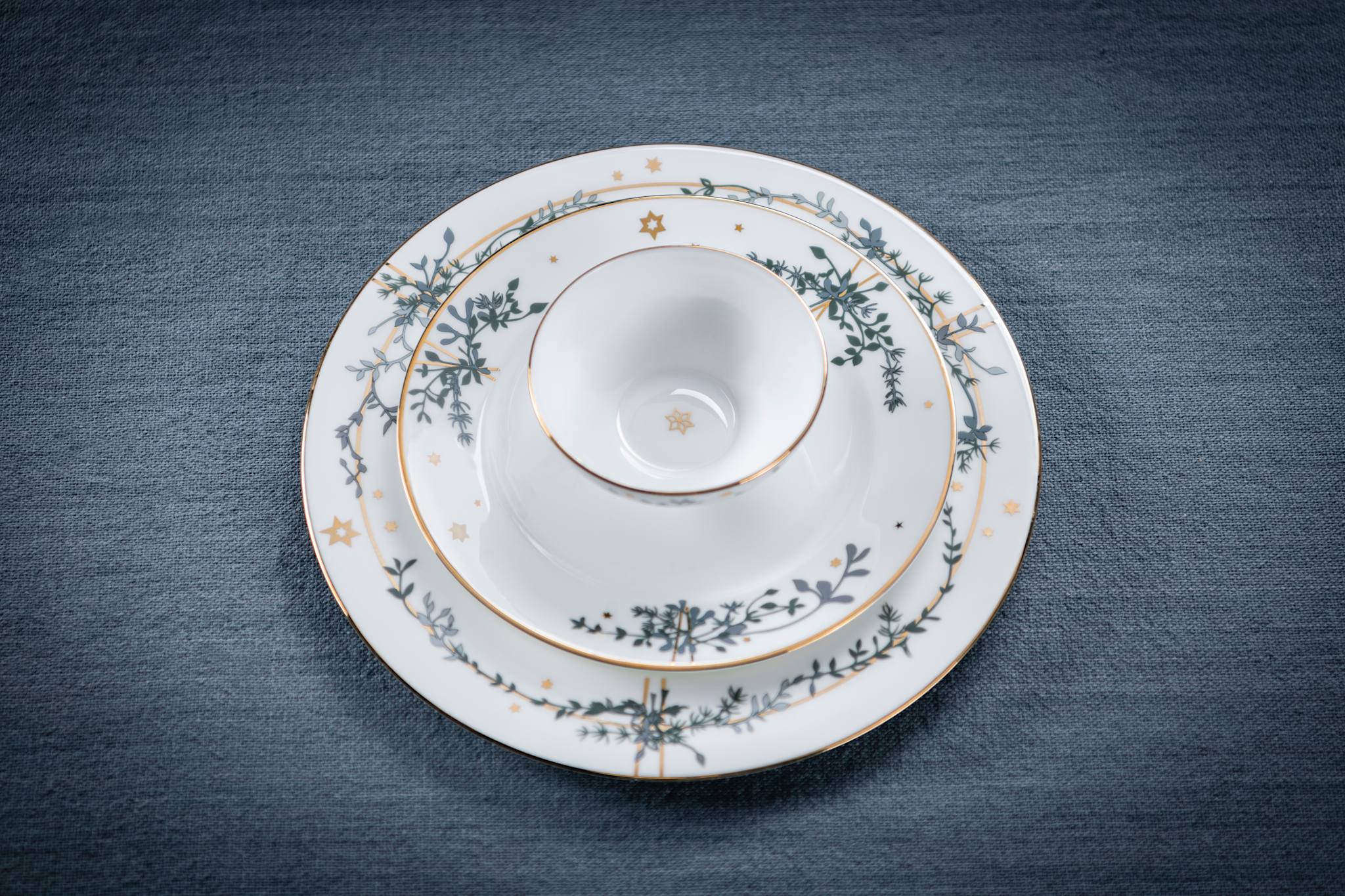 Vinterstjerner, Tallerken, 22 cm