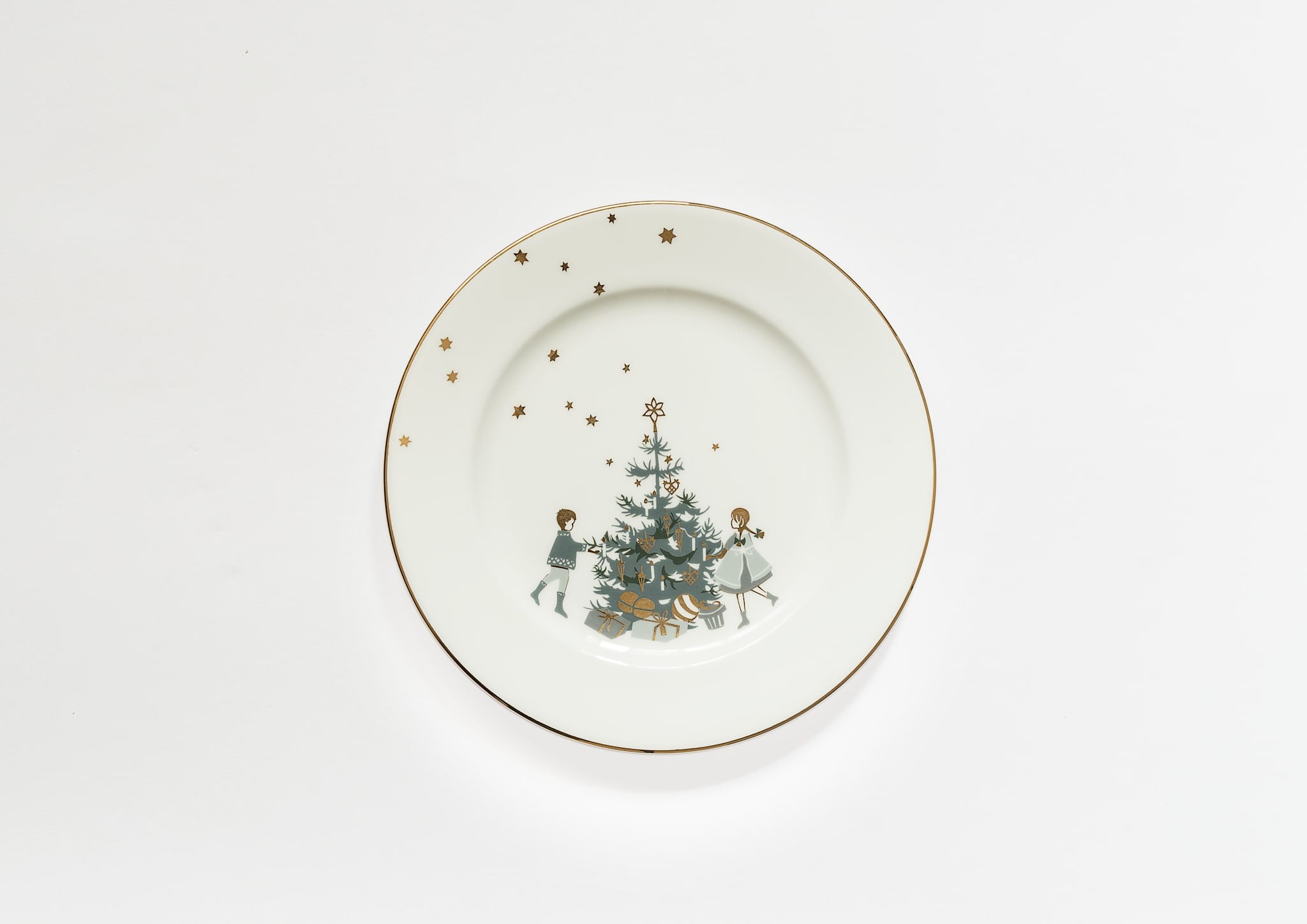 Winter Stars, Plate with Christmas Tree, 21 cm