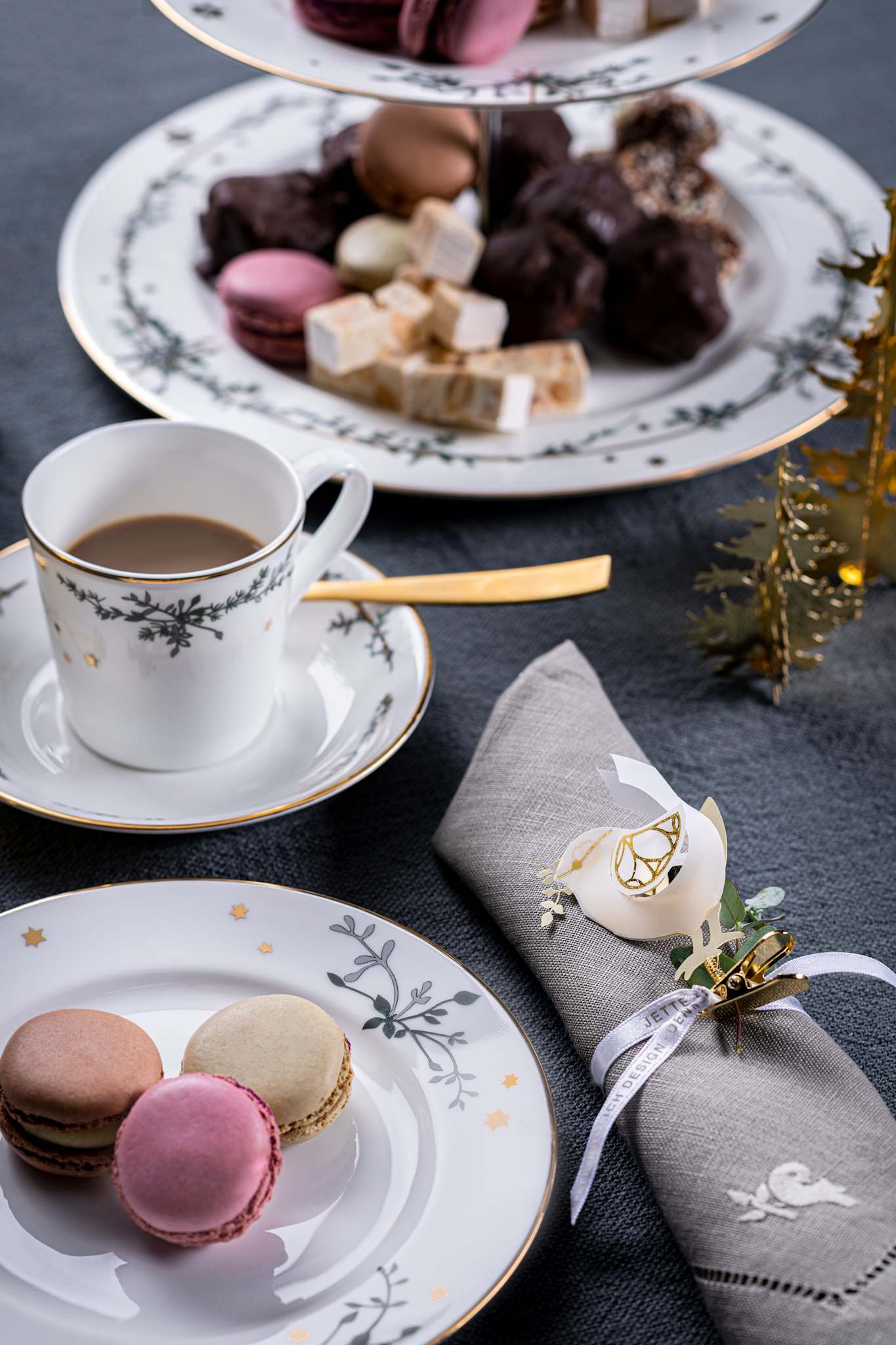 Winter Stars, Cup and Saucer