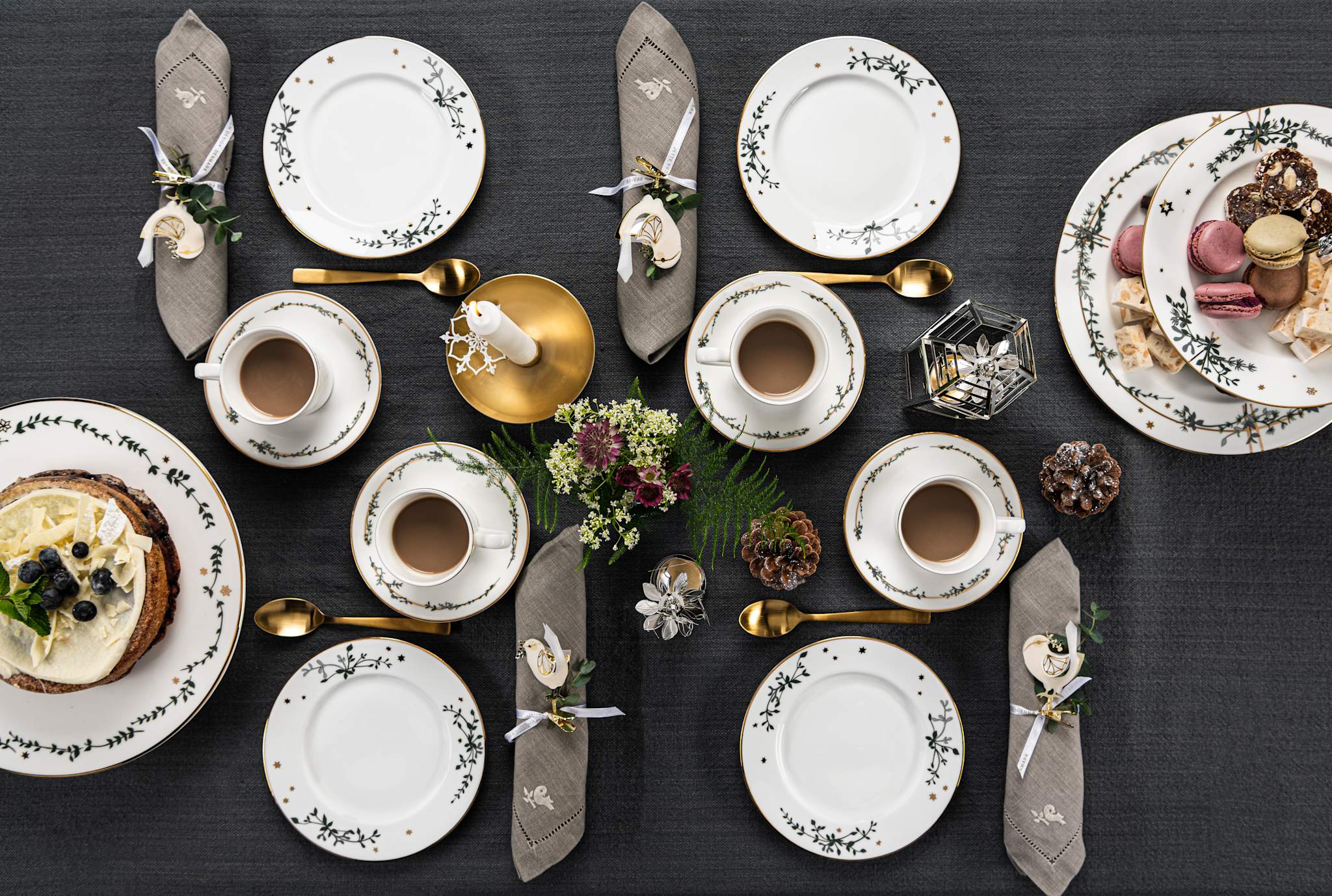 Winter Stars, Cup and Saucer