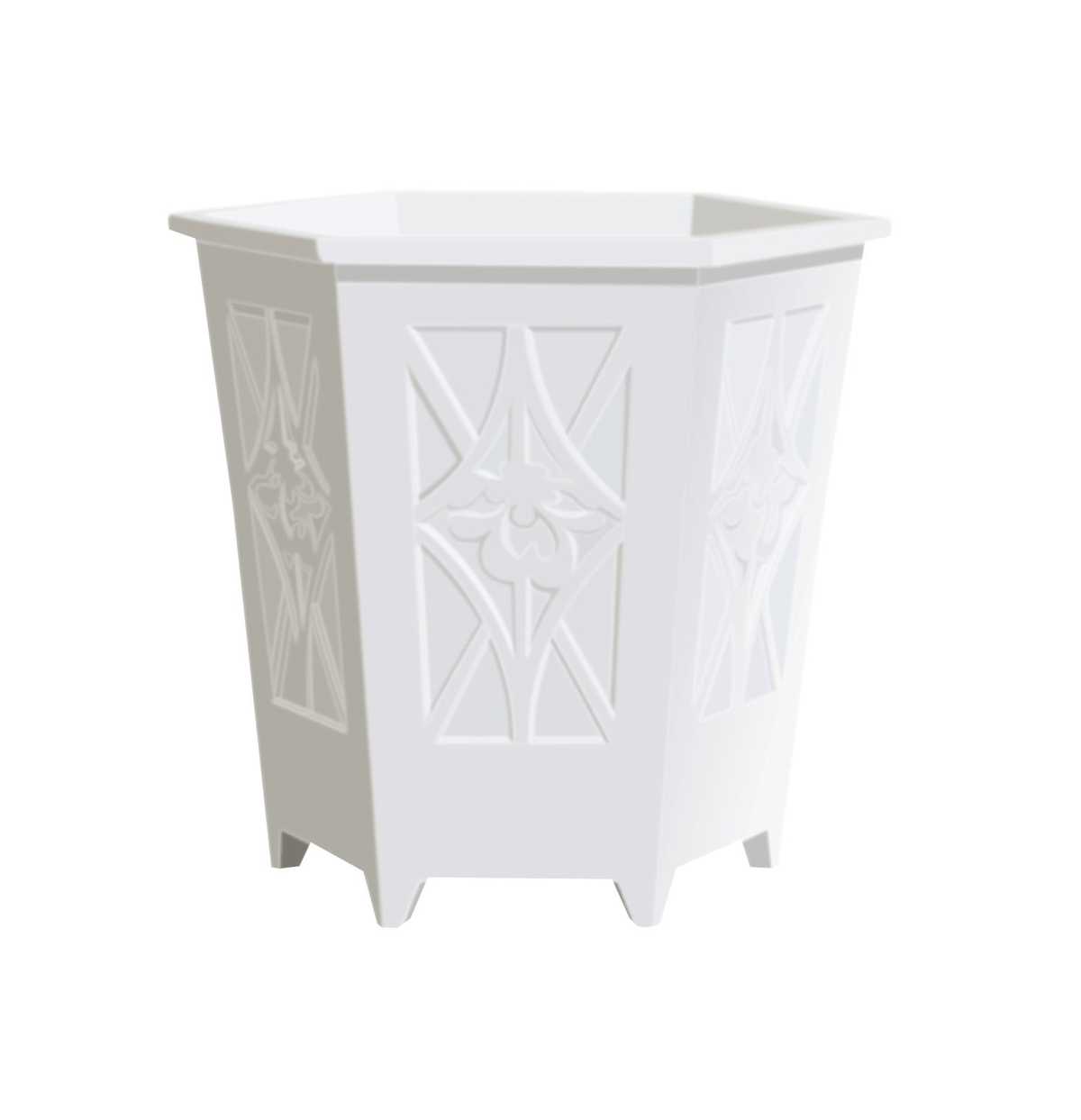 Stor Blomstervase med Relief
