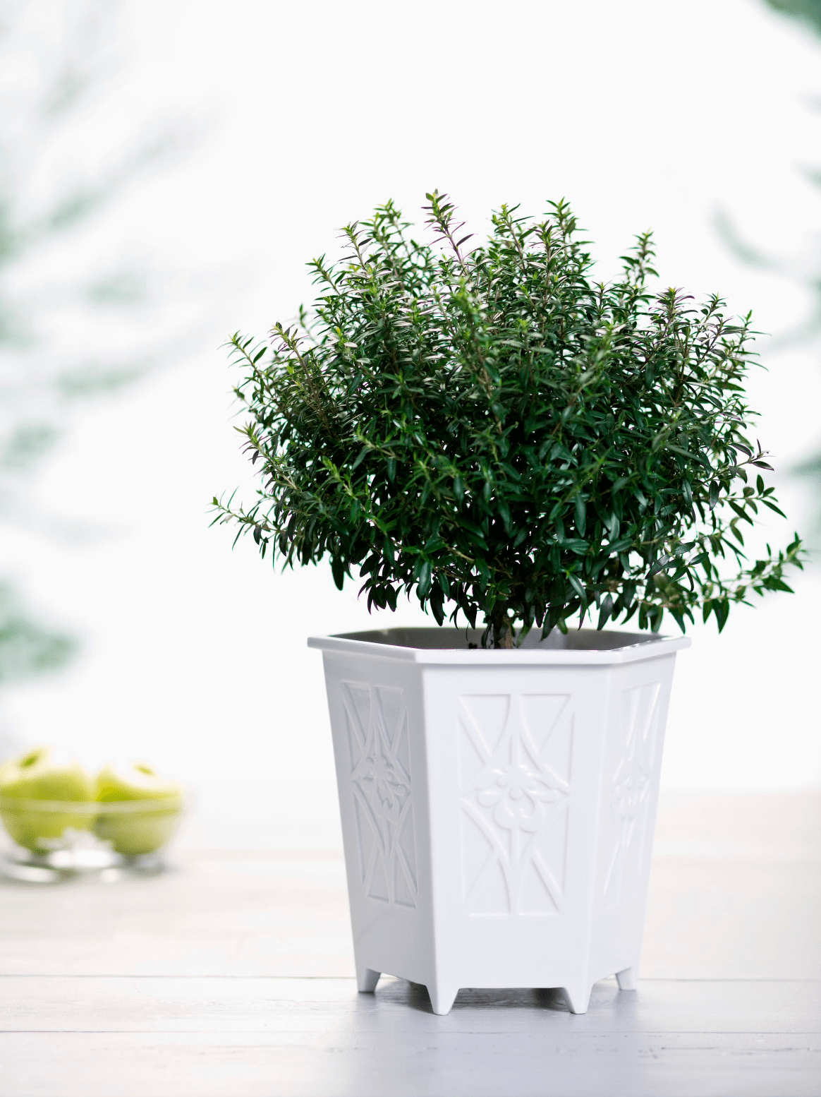 Stor Blomstervase med Relief