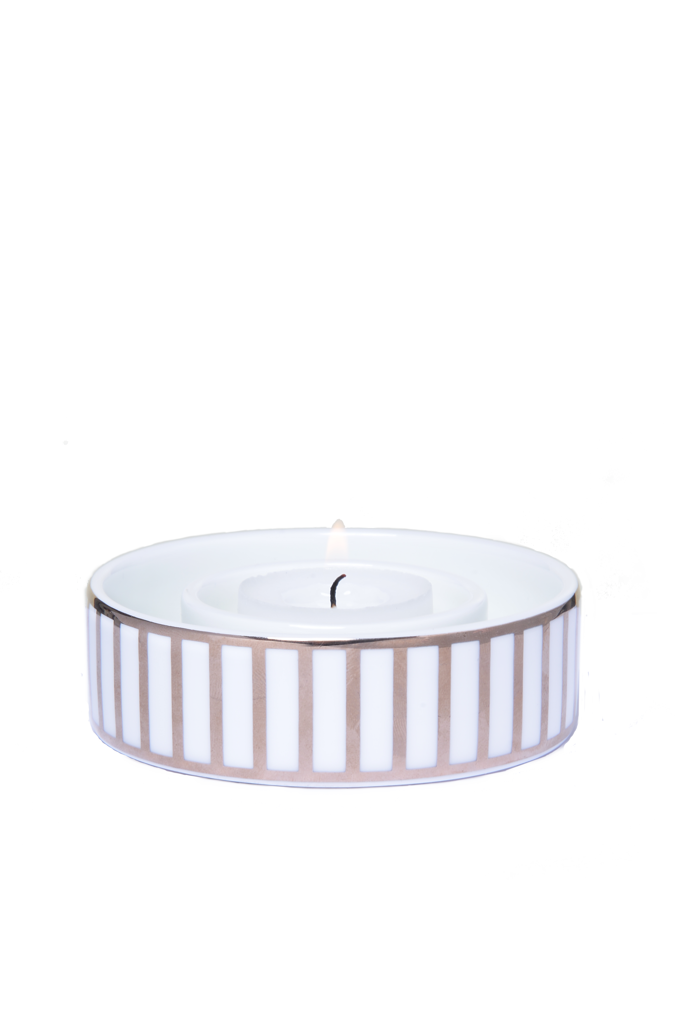 Frölich Exclusive, Candlestick with Gold Stripes