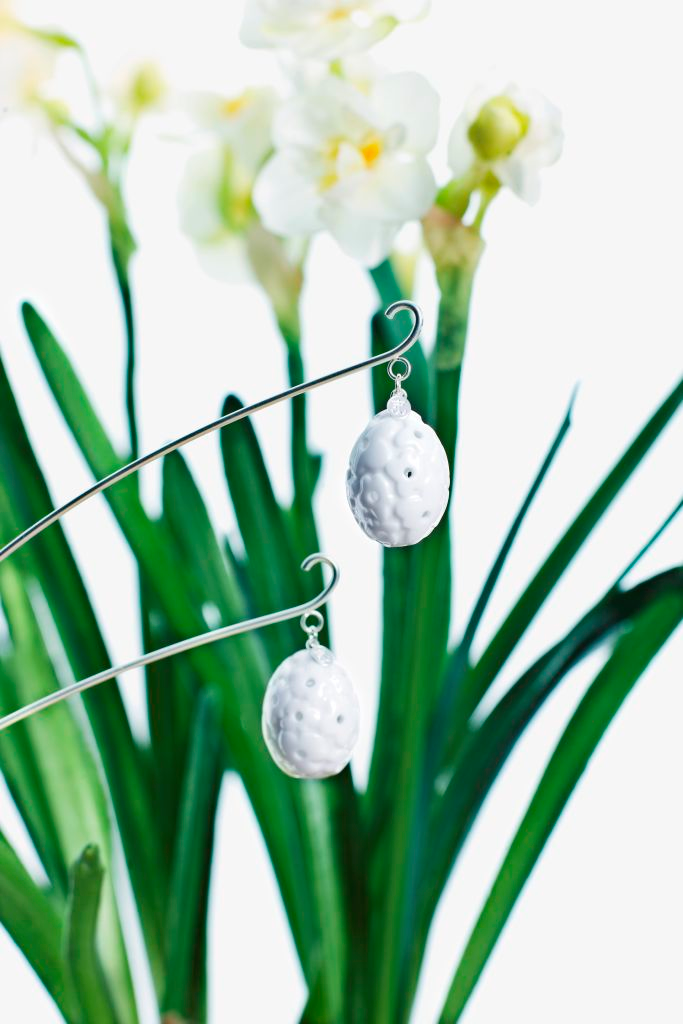 Blumenstroh mit Porzellan-eiern (2er-Pack)